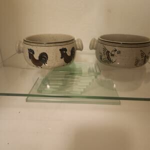Vintage Stoneware soup bowls